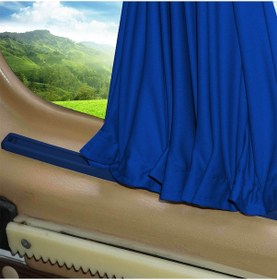 Resim Pandami Renault Kangoo 1 . Nesil Kısa Şase 1997-2009 Uyumlu Mavi Raylı Oto Perde Takımı 