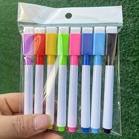 Resim 8-Pack Kuru Silme Kalemleri - Toksik Olmayan, Hızlı Kuruyan, Solmaya Dayanıklı, İnce Uçlu Beyaz Tahtalar, Çizim, Yazma ve Çeşitli Yüzeylerde İşaretleme İçin İdeal, 14 Yaş ve Üzeri İçin İdeal, Beyaz Tahta Kalemleri|Canlı Renkler|Dayanıklı Kalemler, Beyaz Tahta Kalemleri, Beyaz Tahta Silgi, Beyaz Tahta Silgi, Silinebilir Beyaz Tahta Kalem/Kalem, Okul Malzemeleri, Beyaz Tahta Aksesuarları, Öğretmen 