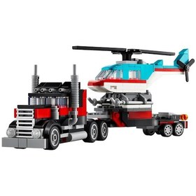 Resim LEGO® Creator 31146 Helikopterli Açık Kasa Kamyon 270 Parça 