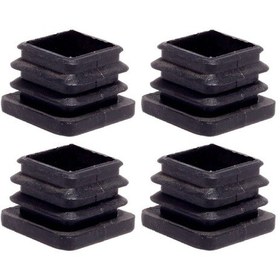 Resim 40X40 Mm Plastik Kare Içe Geçme Profil Tapası Kutu 4 Adet 