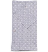 Resim Çift Katlı Müslin Örtü Ve Kese Seti 100X100 Cm Mavi Yapraklar - Mavi 