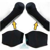 Resim Megane 2 Kapı Çekme Kolu Tutamağı Muhafaza Takımı Kırmızı Dikişli 