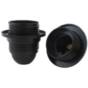 Resim Çelikel E27 Avize Duyu Italyan Duy 20 Adet Siyah Duy 