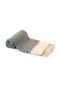 Resim Plaj Havlusu Sauna, Yoga, Fitness İçin Çok Amaçlı Kullanım. 100x180cm Siyah 