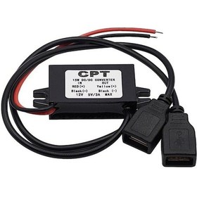 Resim Novahub Dc-dc Dönüştürücü Modülü 12v 5v 3a 15w Çift Usb Adım Aşağı Güç Çıkışı Adaptörü Araba Saksı Su Geçirmez Güç Kaynağı Modülü 
