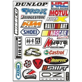 Resim A4 Sticker 006 Tek Paket Çoklu Sticker Siyah 