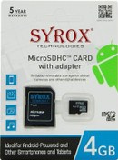 Resim Syrox 4 GB MicroSDHC Hafıza Kartı + Adaptör 