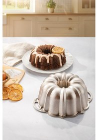 Resim Emsan Golden Year Döküm Kek Kalıbı 25 Cm Gold 