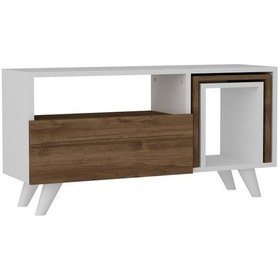 Resim Dekorister Novella K2 Tv Ünitesi Beyaz-Ceviz 