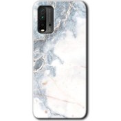 Resim Bera Aksesuar Poco M3 Kılıf Hd Desen Baskılı Arka Kapak - White Marble 