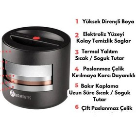 Resim Les Artistes Paris Isı Yalıtımlı Çelik Yemek Termosu 700ml Nectar Renkli 