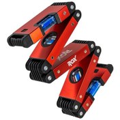 Resim Rox 0176 Mıknatıslı Alüminyum Katlanır Su Terazisi 70 cm 