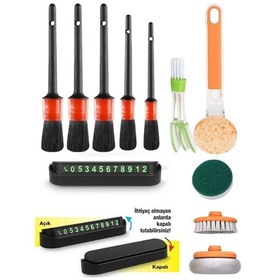 Resim Mucit Home Araç Detay Fırçası - Numaratör - Temizlik Fırça Sünger Seti 