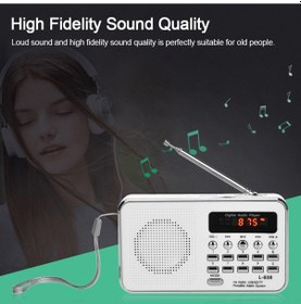 Resim Xindoker "l-938 Taşınabilir Fm Radyo & Mp3 Çalar - Yüksek Ses Kalitesi, Usb/tf Kart Desteği, Kulaklık Çıkışı" 