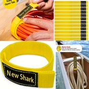 Resim 12 adet Süper Esnek Depolama Kayışları - Uzatma Şeritleri, Hortumlar, Halatlar ve Şeritler için Elastik Cinch Kayışları - Tekne, Karavan, Garajlar için İdeal - Dayanıklı Polyester Malzeme, Garaj Düzenleme | Sarı Kayış Tasarımı | Dayanıklı Polyester Kayışlar, Şerit Düzenleyicileri ve Depolama 