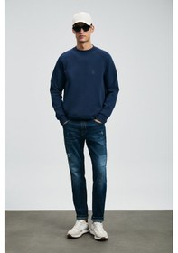 Resim Lufian Erkek Edgar Spor Slim Fit Jean Pantolon 112200229 Mavi Mavi 