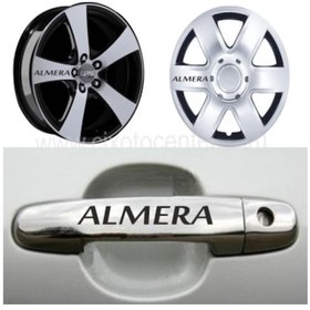 Resim Nissan Almera Kapı Kolu Jant Sticker Yapıştırma 8 Ad Beyaz 