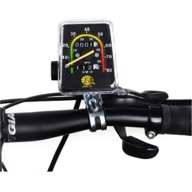 Resim Peak Bisiklet Analog Ibreli Kilometre Mekanik Ibre Km Hız Göstergesi 