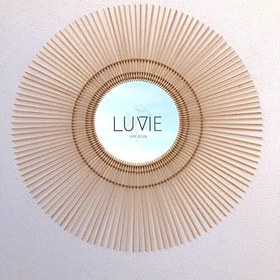 Resim LUVIE Concept Rattan Bambu Ayna 40'120 AHŞAP 