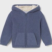 Resim Mayoral Erkek Bebek Kürk Astarlı Triko Hırka Mavi 