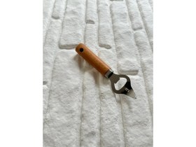 Resim Mini Şişe Açacağı Bambu Ahşap Naturel Saplı Paslanmaz Çelik Uçlu Mutfak Gereçleri 