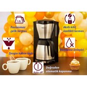 Resim Philips Cafe Gaia Filtre Kahve Makinesi Gri 