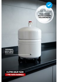Resim Pluskit 8 Litre 15 Aşama Mineralli 75 Gpd Su Arıtma Cihazı Ks0010 