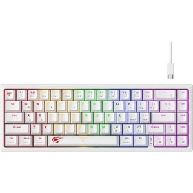 Resim Havit Gamenote KB874L Beyaz RGB %60 TKL Red Switch Kablolu Mekanik Oyuncu Klavyesi Outlet 