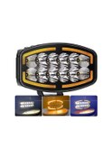 Resim 10'' Beyaz Turuncu Led Spot Projektör + Drl Tır Kamyon Off Road 12-24volt 1 Adet 