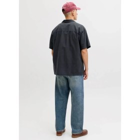 Resim Jack & Jones Siyah Erkek Regular Fit Gömlek 12288594 Jjebreeze Resort Shırt 