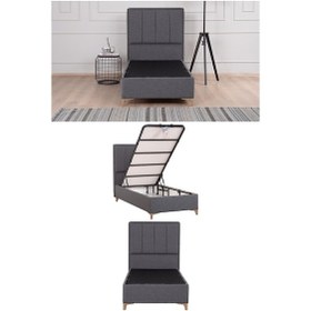 Resim Kilim Mobilya Gold Therapy Başlık ( Baza Dahil Değildir ) 120'lik Antrasit 