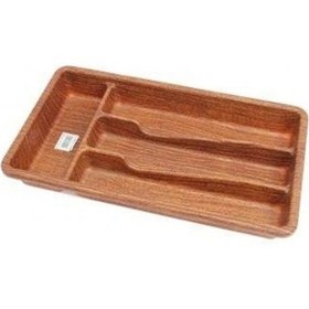 Resim 4 Bölmeli Ahşap Görünümlü Çekmece İçi Kaşıklık 