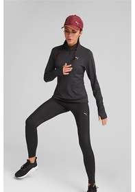 Resim Puma Run Favourite Siyah Kadın Fermuarlı Eşofman Üstü 52317001 Siyah 