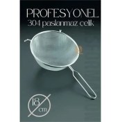 Resim Bx 18 cm Süzgeç 304 Paslanmaz Çelik 