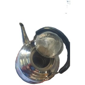 Resim krom çaydanlık, çelik demlik çaydanlık 2 numara 