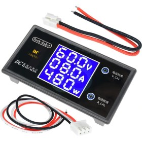 Resim Normadia Dijital Voltmetre Ampermetre Wattmetre Deekrobot 0-100V 10A Mavi LCD 