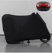 Resim Kymco Activ 110 Çantalı Siyah Kumaş Motosiklet Branda Motor Penye Branda 