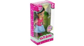 Resim MCM Group Cute Girl Sarı Balonlu Kumral Mini Bebek 
