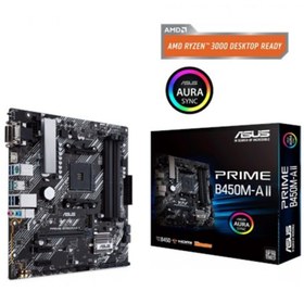 Resim ASUS Prıme B450m-a Iı Ddr4 M2 Pcıe Nvme Hdmı Dvı Pcıe 16x V3.0 Am4 Matx 