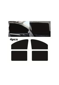 Resim Xuweiwei 4 Adet Evrensel Manyetik Araç Yan Cam Perdesi Siyah Termal Yalıtım Ve Gizlilik 