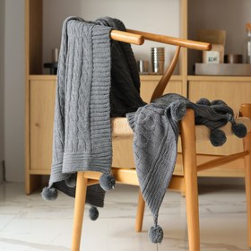 Resim Nova Triko Throw Örtü 130x150 cm Füme - 130x150 cm 