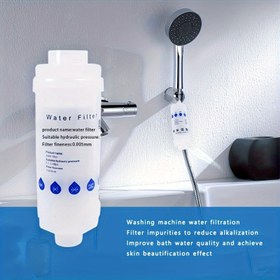 Resim Su arıtma için tek kullanımlık ön filtre, kolay ve hızlı kurulum, duşlar, lavabolar, tuvaletler, çamaşır makineleri, mutfaklar vb. için uygundur 