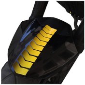 Resim Ok Tasarımlı Limon Sarısı Çamurluk Kask Sticker Çınar Extreme 