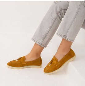 Resim Tamer Tanca Kadın Hakiki Deri Hardal Loafer Ayakkabı 902 2015 Bn Ayk Y22 Hardal 