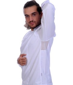 Resim Unisex Aşçı Ceket Koltuk Altı Fileli Beyaz 