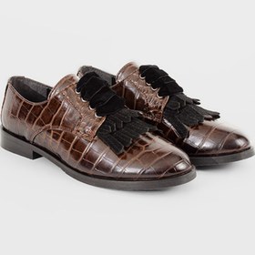 Resim Shoes & More Kadın Kahverengi Pınoo Oxford Loafer Ayakkabı 