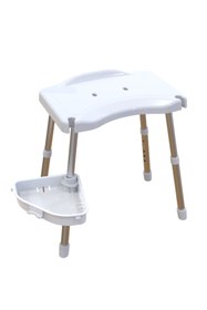 Resim Prima Nova Apollo Duşlu Banyo Taburesi-Beyaz 