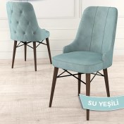 Resim Canisa Concept Araz Serisi Babyface Ithal Kumaş Sandalye Ceviz Gürgen Ayaklı 1 Adet Sandalye 
