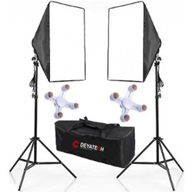 Resim Deyatech Softbox 50x70cm Sürekli Video Işık 4 Duy Adaptörlü Youtube Işık 