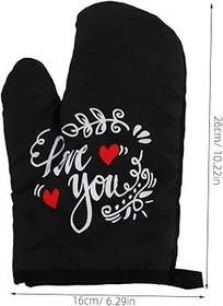 Resim Beatifufu Mutfak Için Kaymaz Fırın Eldiveni Fırın Için Yeniden Kullanılabilir Pişirme Eldivenleri Mikrodalga Fırın Eldivenleri Açık Barbekü Için Pişirme Eldivenleri 